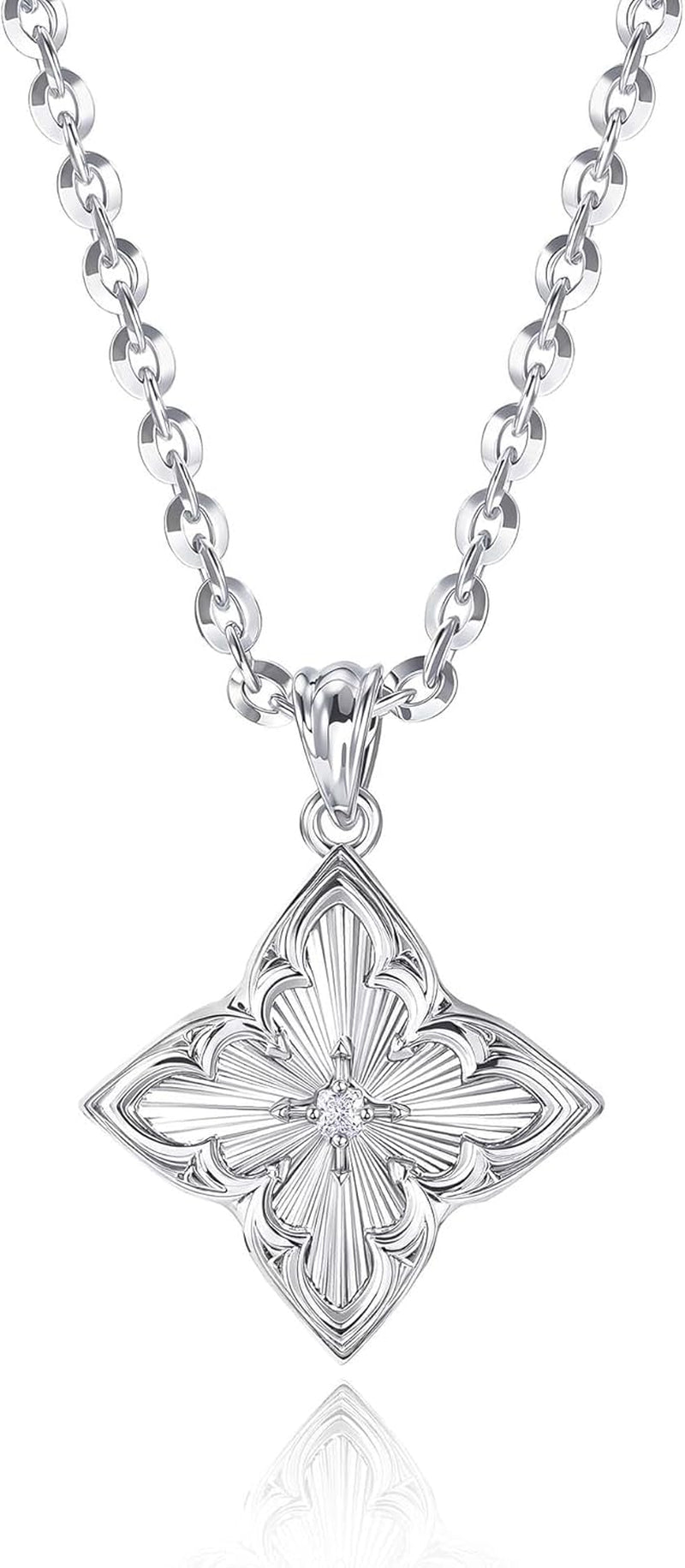 LOYATA Clover Necklace-Dainty Four Leaf Clover Necklace for Women 14K Real Gold Plated Non Tarnish Pendant Necklaces for Women Charm Trendy Jewelry Gifts for Women