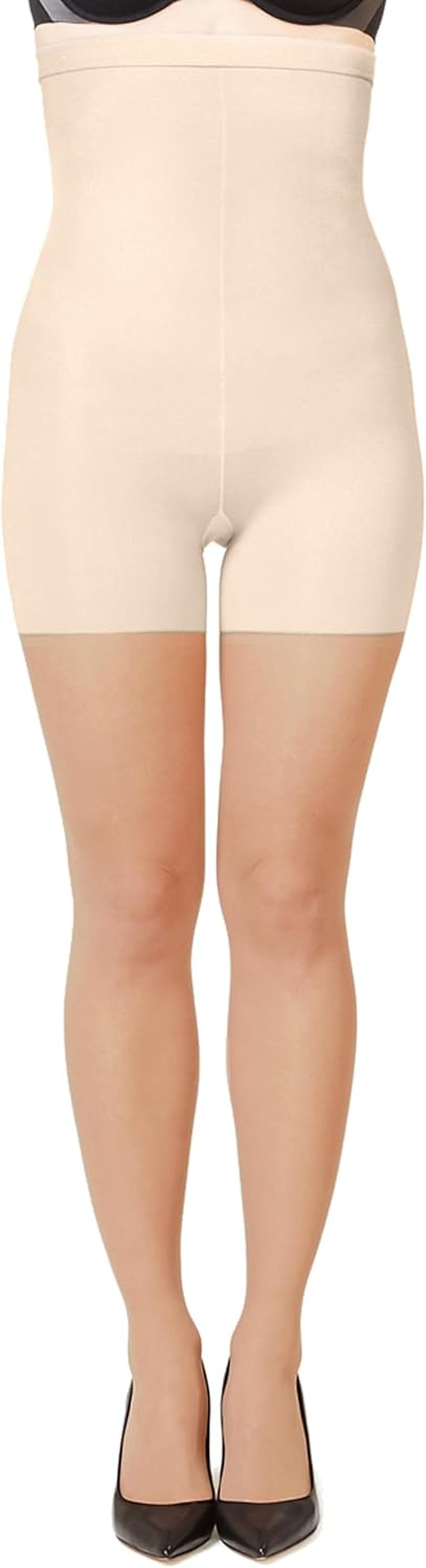 Sheer tummy control sheers in various nude tone options