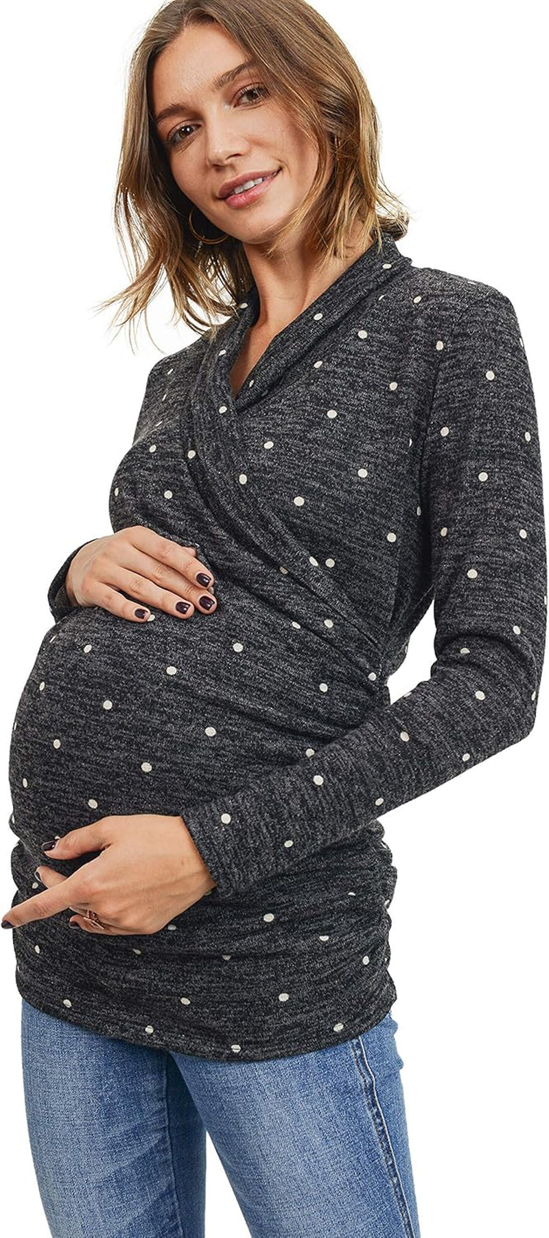 Women'S Long Sleeve Maternity Sweater Top