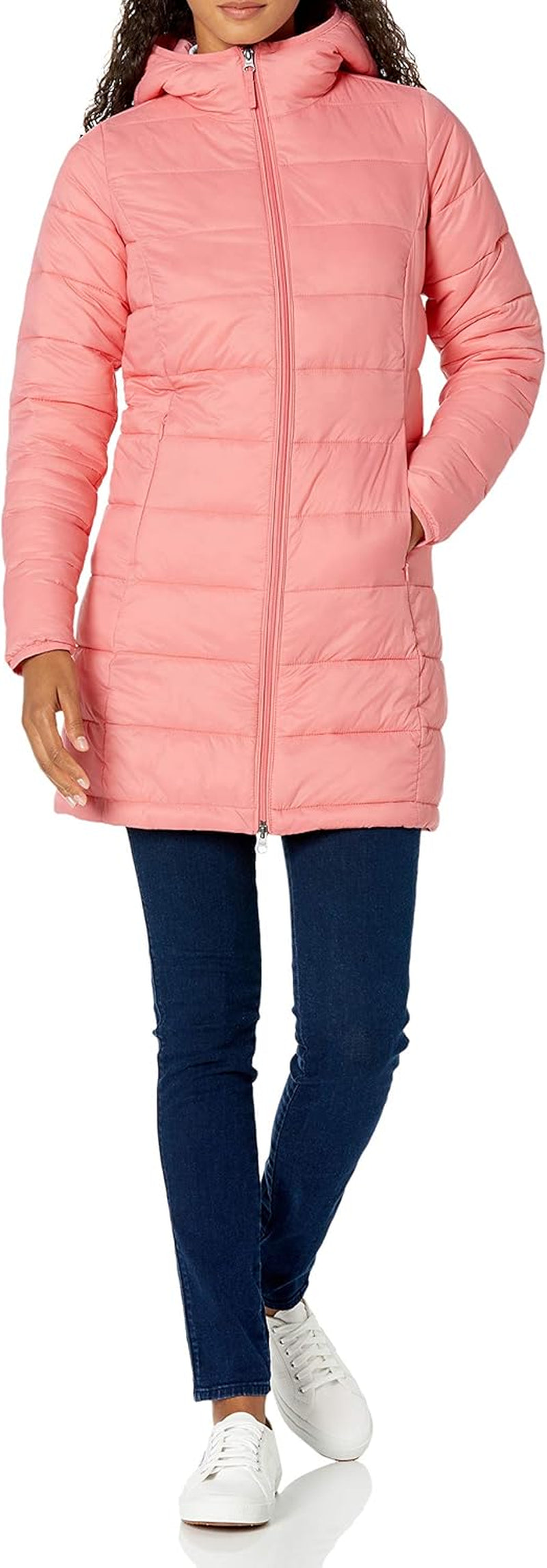 Amazon Essentials Womens Lightweight Water-Resistant Packable Hooded Puffer Coat (Available in plus Size)
