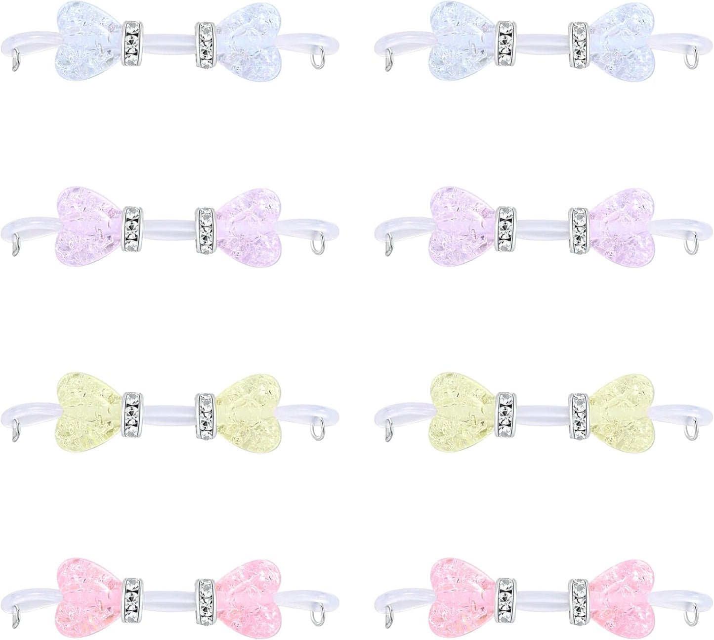 D.Bella Fake Nipple Rings Non Piercing Nipple Jewelry Bells Heart Adjustable Nooses Faux Nipple Piercing Cute Body Jewelry