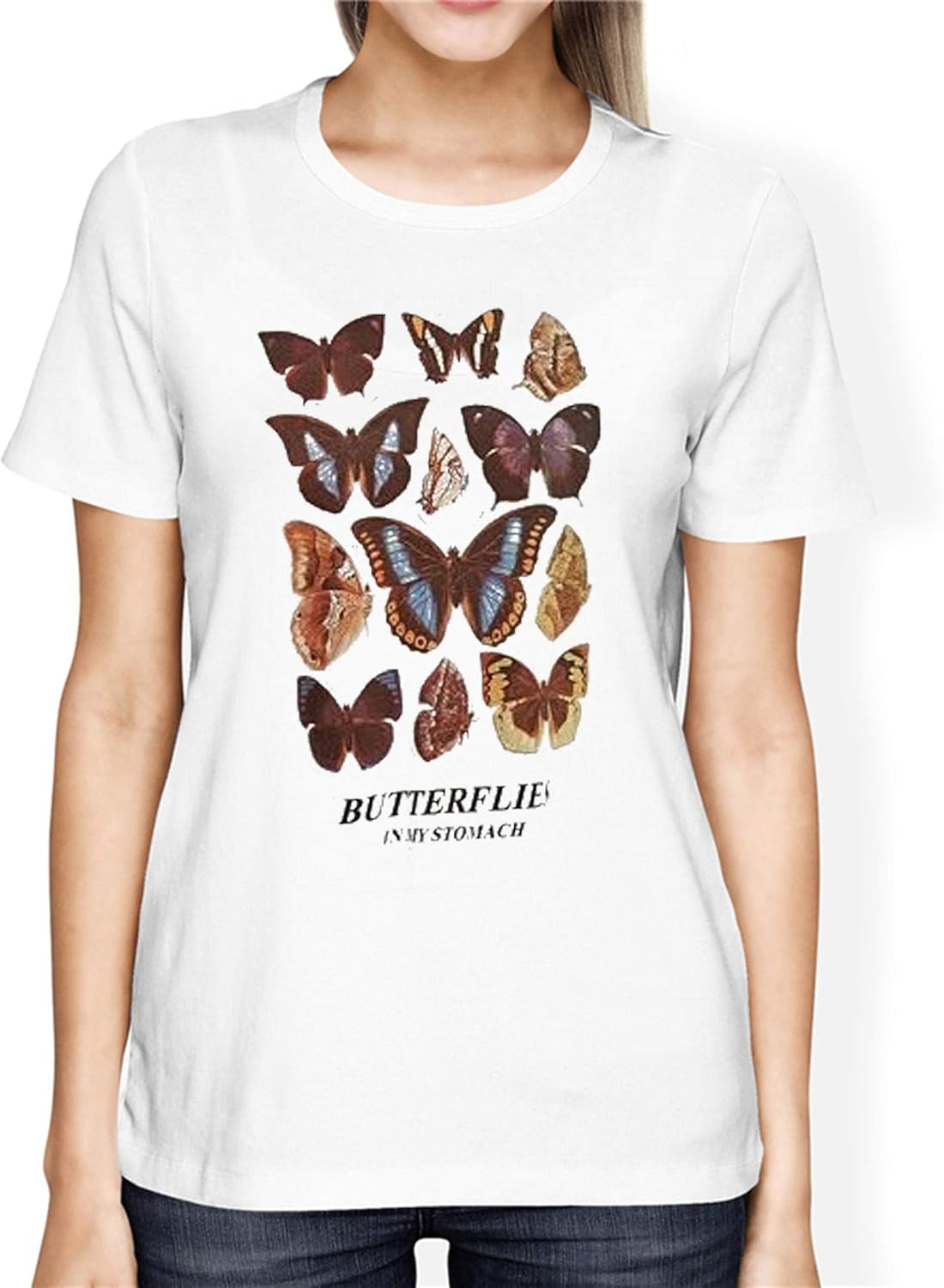 Meladyan Women’S Oversize Graphic Printed Loose Tee Short Sleeve round Neck Loose Tee Shirts Tops