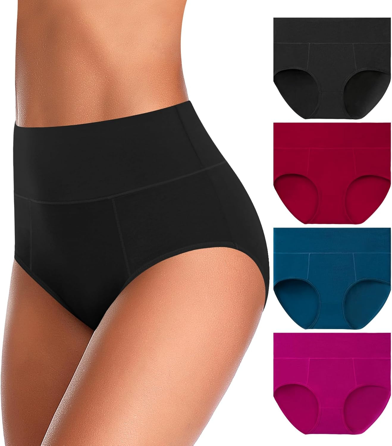 UMMISS high waisted panties packaging showing product details and sizes