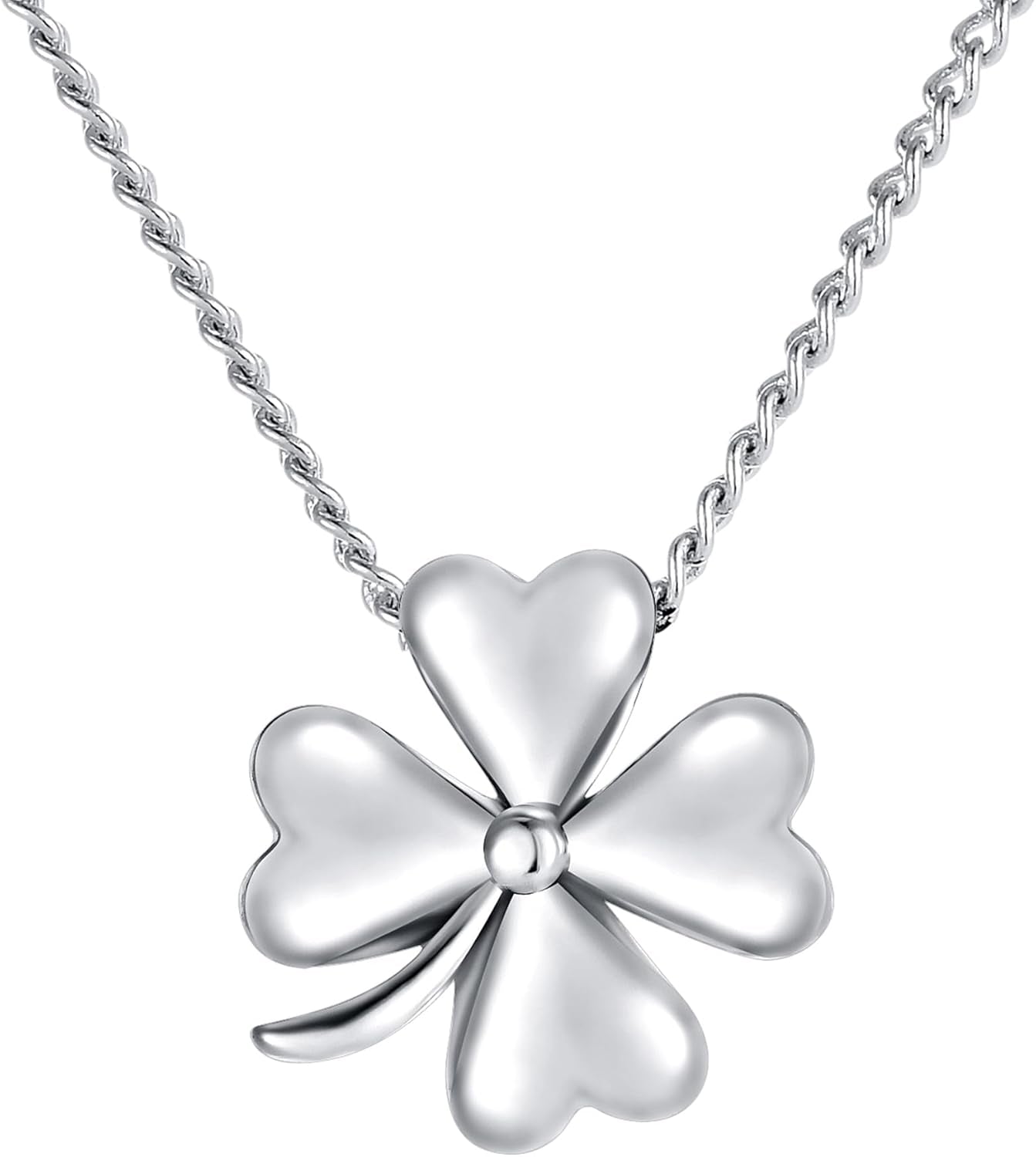 Four-Leaf Clover Necklace for Women–18K Gold-Plated,Luck Good Fortune Pendant,Stylish Jewelry Gift,Lucky Charm Necklace