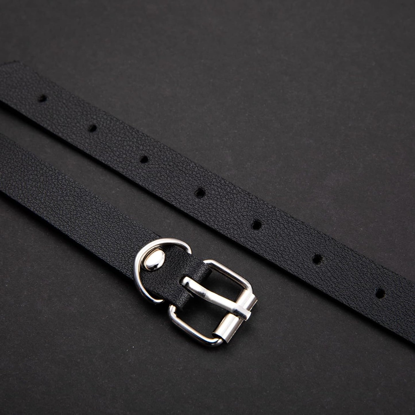 Punk Leather Body Chains for Women Layered Waist Belly Chain Belt Black Chest Chain Gothic Party Rave Body Jewelry