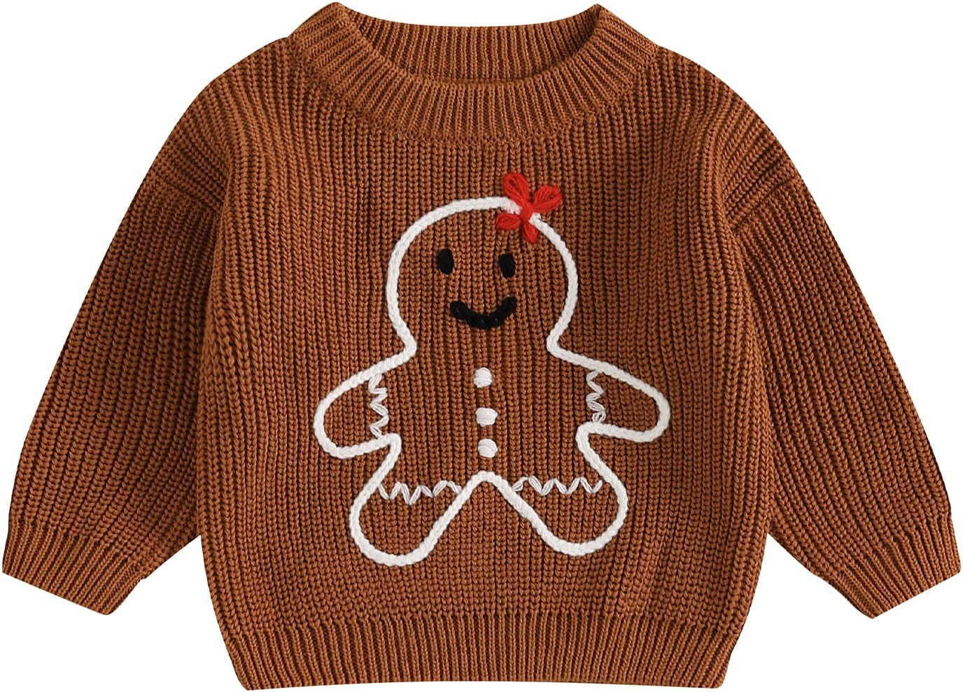 Baby Halloween Sweater Pumpkin Print Long Sleeve Crewneck Embroidery Knit Sweatshirt Toddler Fall Winter Pullover