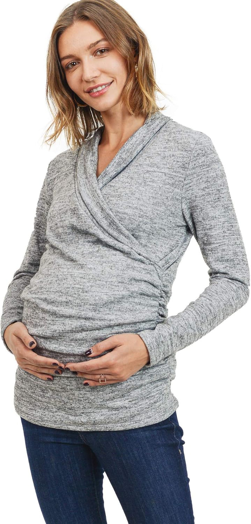 Women'S Long Sleeve Maternity Sweater Top