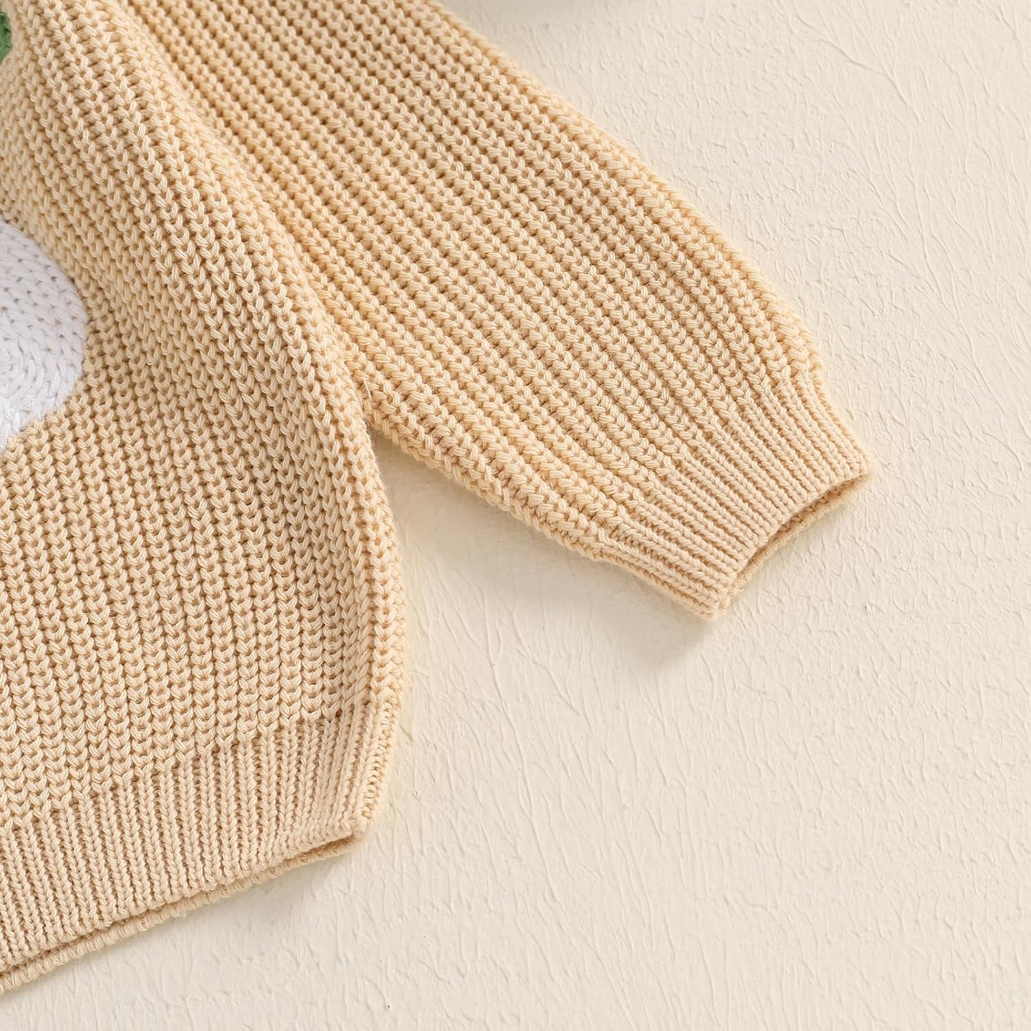 Baby Halloween Sweater Pumpkin Print Long Sleeve Crewneck Embroidery Knit Sweatshirt Toddler Fall Winter Pullover