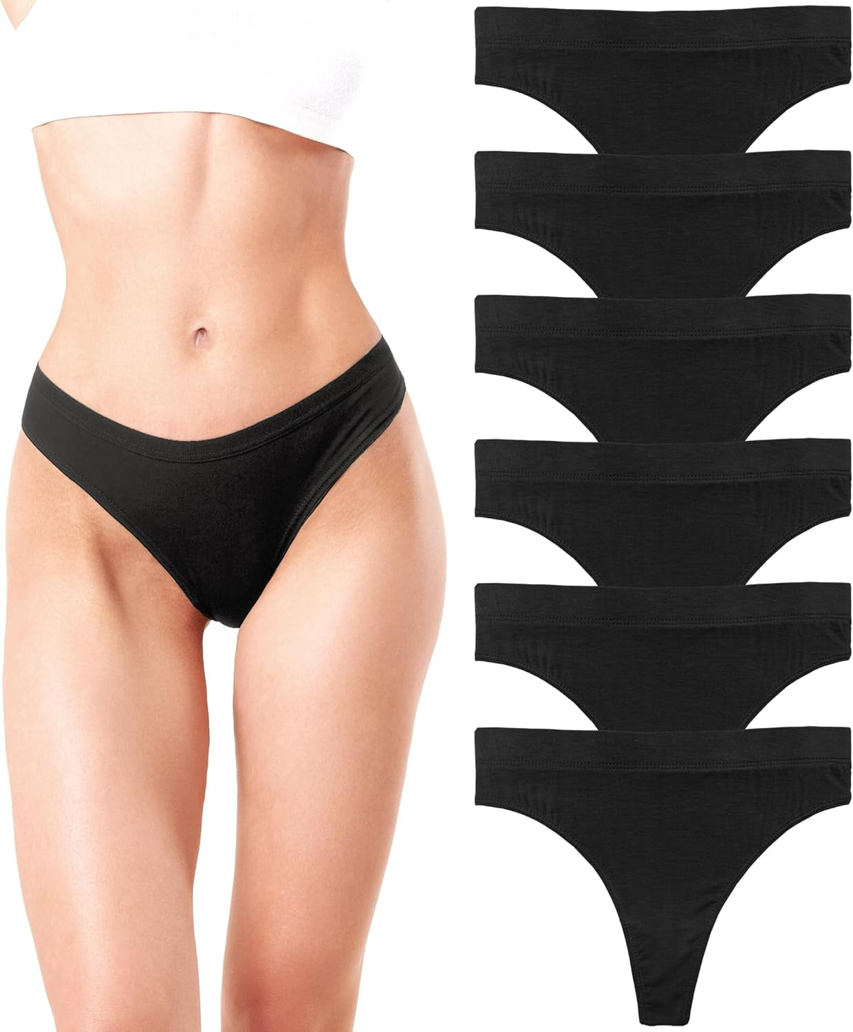 Women's Sexy Basics sport thongs in various neutral and bright colors
