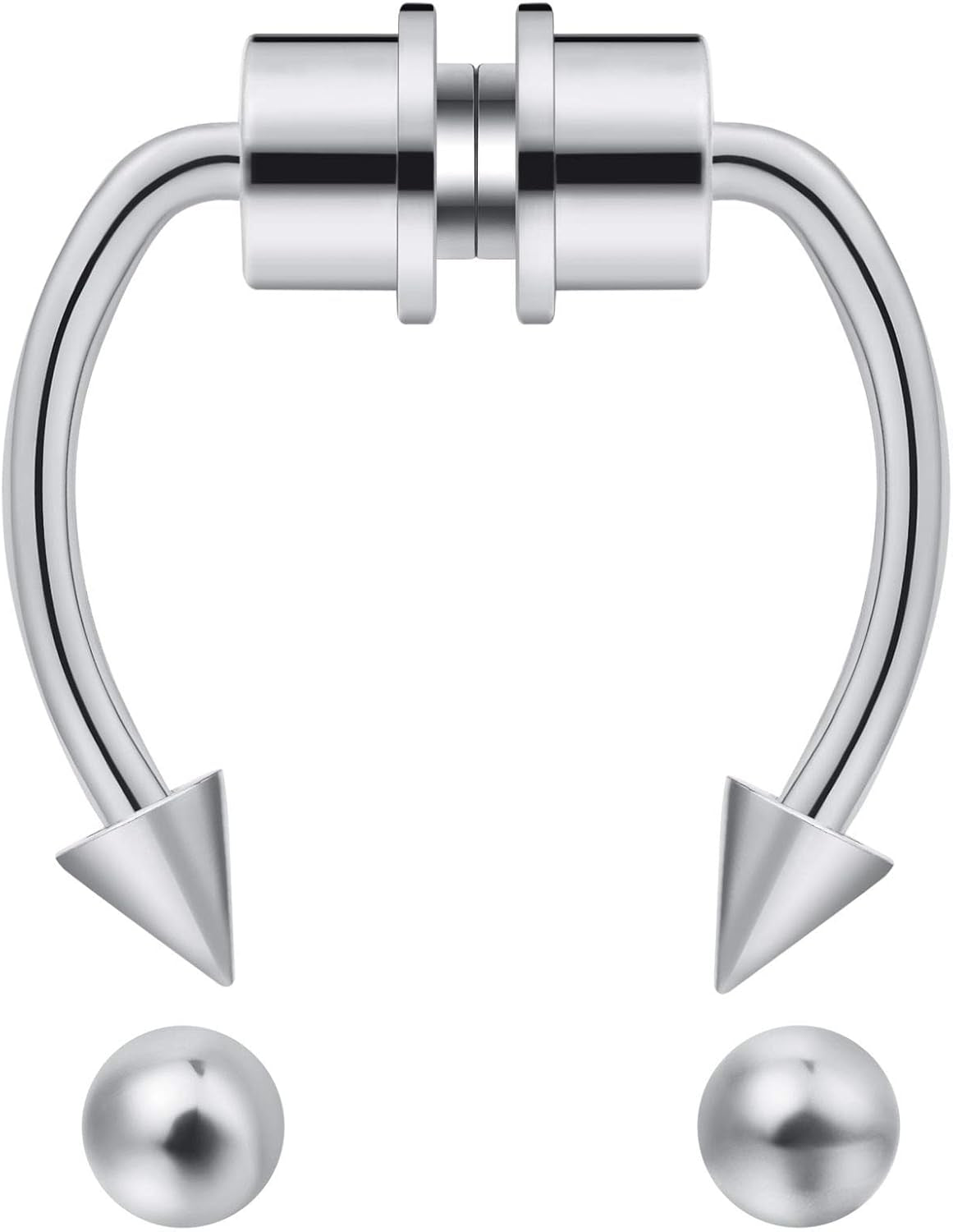 Fake Nose Ring Septum Piercing Magnet Magnetic Nose Hoop Rings Faux Septum Rings Non Piercing Clip on Nose Hoop Rings