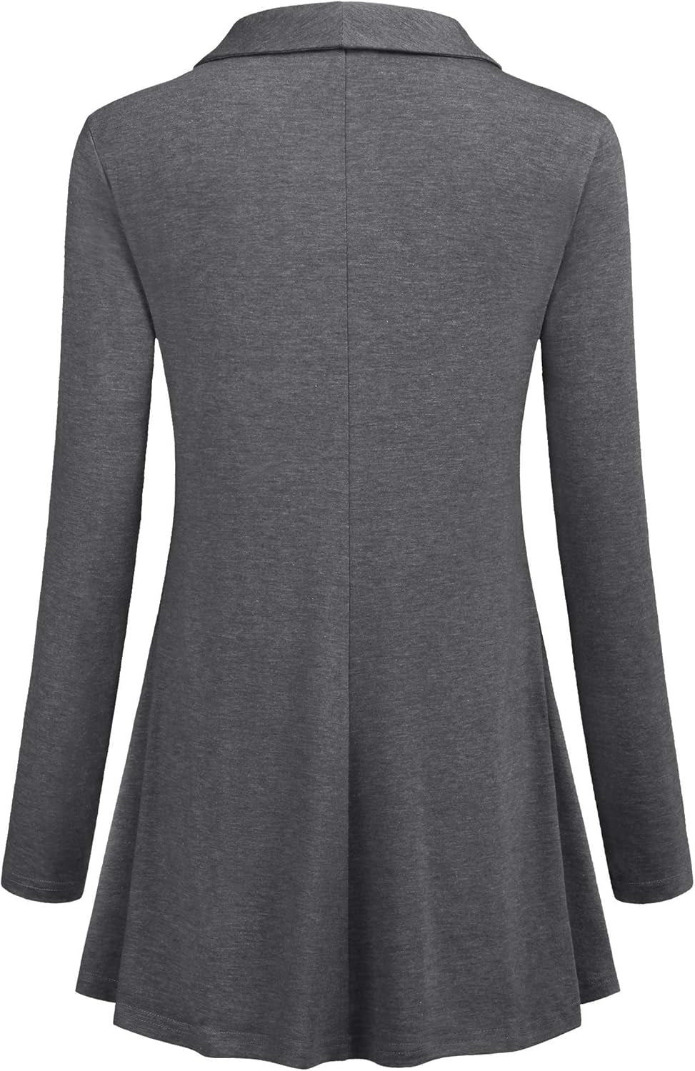 Women Fall Long Sleeve Tops Shawl Neck Button down Dressy Blouses Shirts