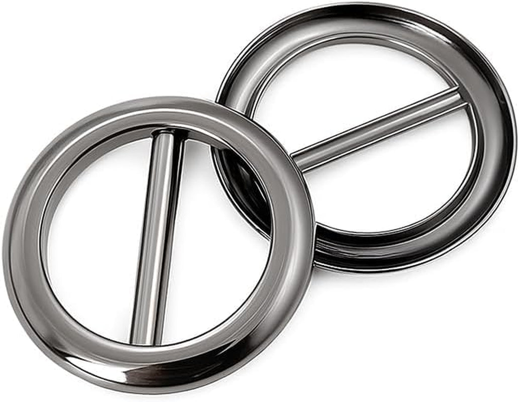 3PCS Circle Scarf Set, Multi-Way Loop Infinity Scarfs with Accessory Clips, Soft Stretchy Fashion Headband for Women, Versatile Neck Wrap Shawl (Black&Gray&Silver)