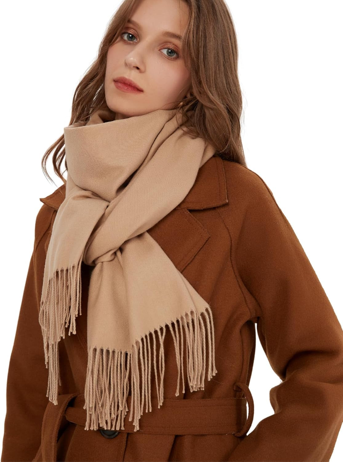 Pashmina Shawl Wrap Soft Cashmere Feel Blanket Scarf for Women, Wedding & Evening Wrap, Winter Warm Fashion Scarves