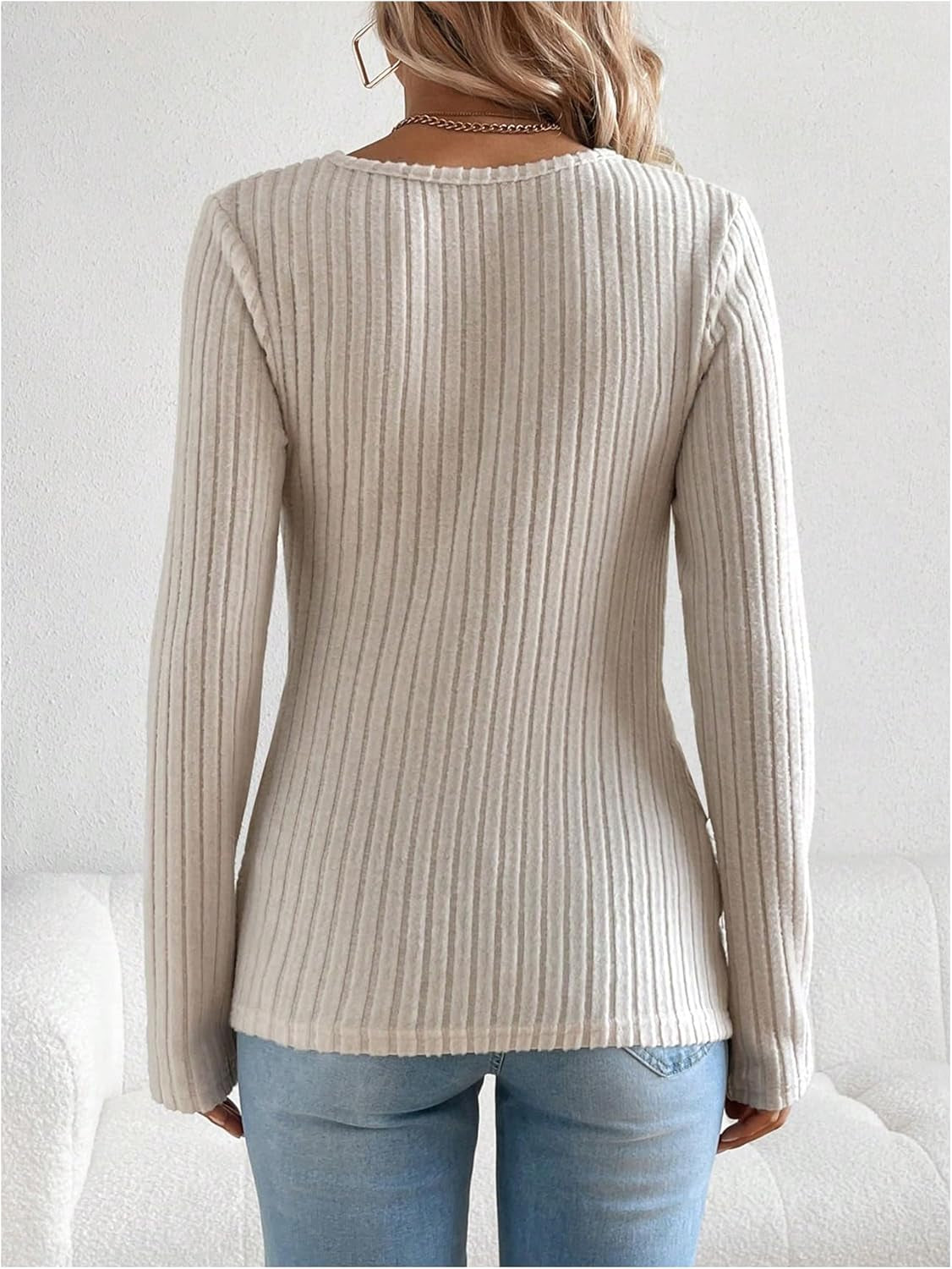 Sweatyrocks Women'S Maternity Tops V Neck Long Sleeve Ribbed T Shirts Pregnancy Clothes