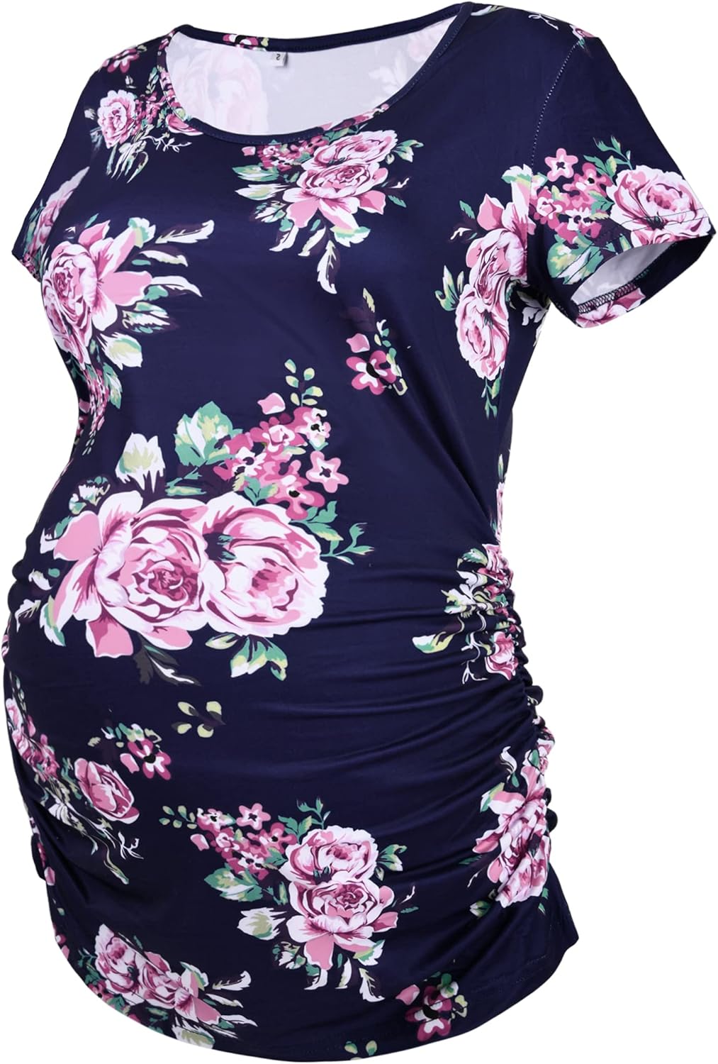 Peauty Maternity Shirts Maternity Clothes Side Ruched Maternity Tops for Women Pregnancy Shirts