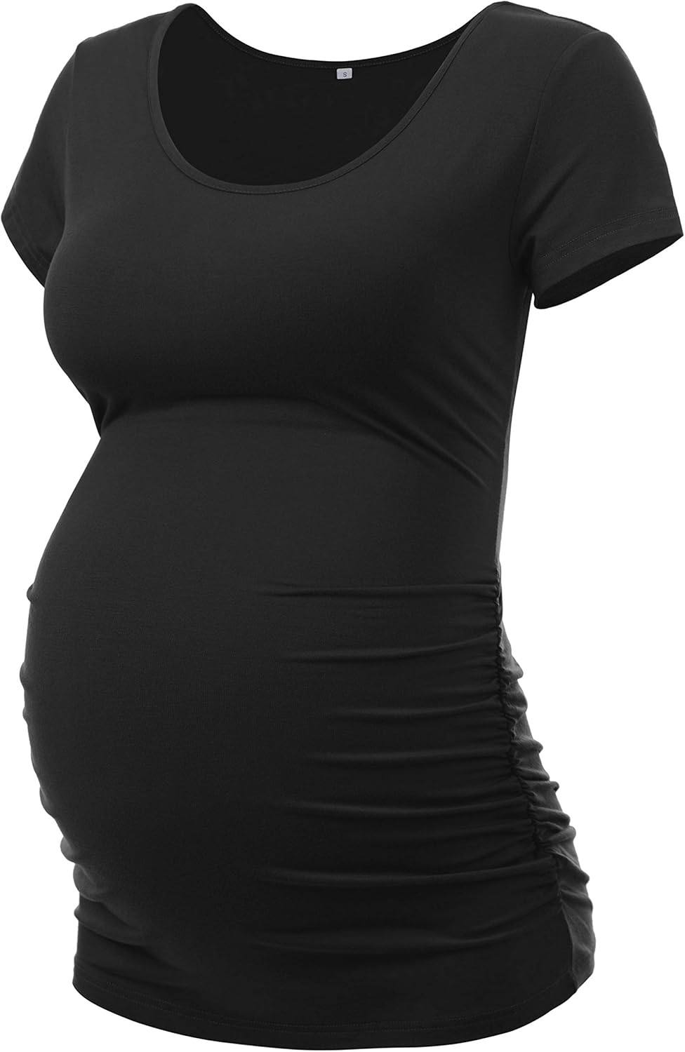 Peauty Maternity Shirts Maternity Clothes Side Ruched Maternity Tops for Women Pregnancy Shirts