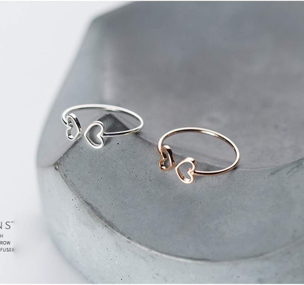 Double heart love ring packaging and presentation for women