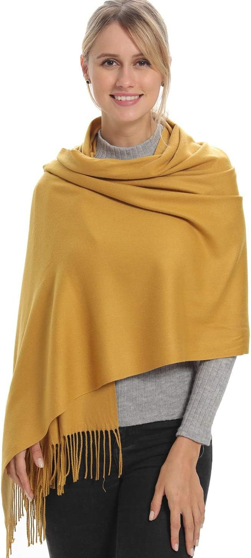 Genovega Women Pashmina Scarf,Evening Wedding Party Shawl Accessories Gift for Bridal