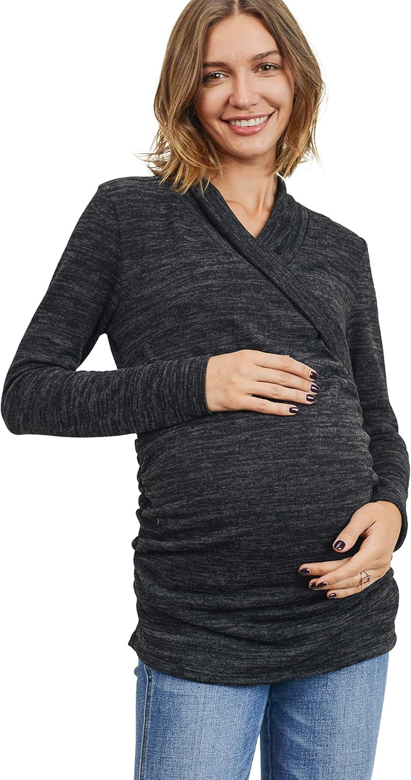 Women'S Long Sleeve Maternity Sweater Top