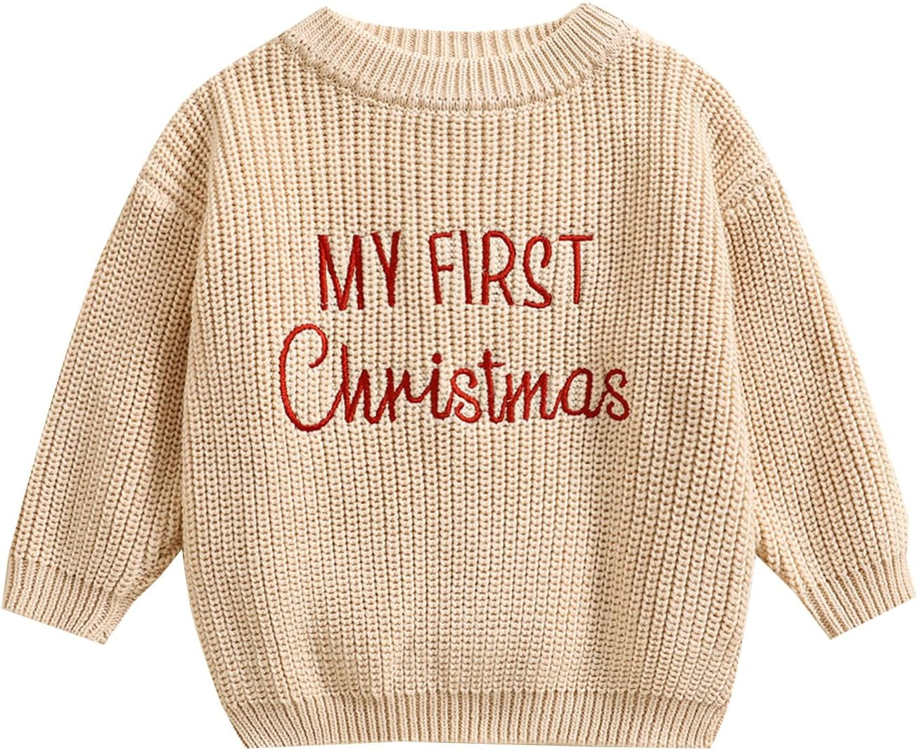 Baby Halloween Sweater Pumpkin Print Long Sleeve Crewneck Embroidery Knit Sweatshirt Toddler Fall Winter Pullover