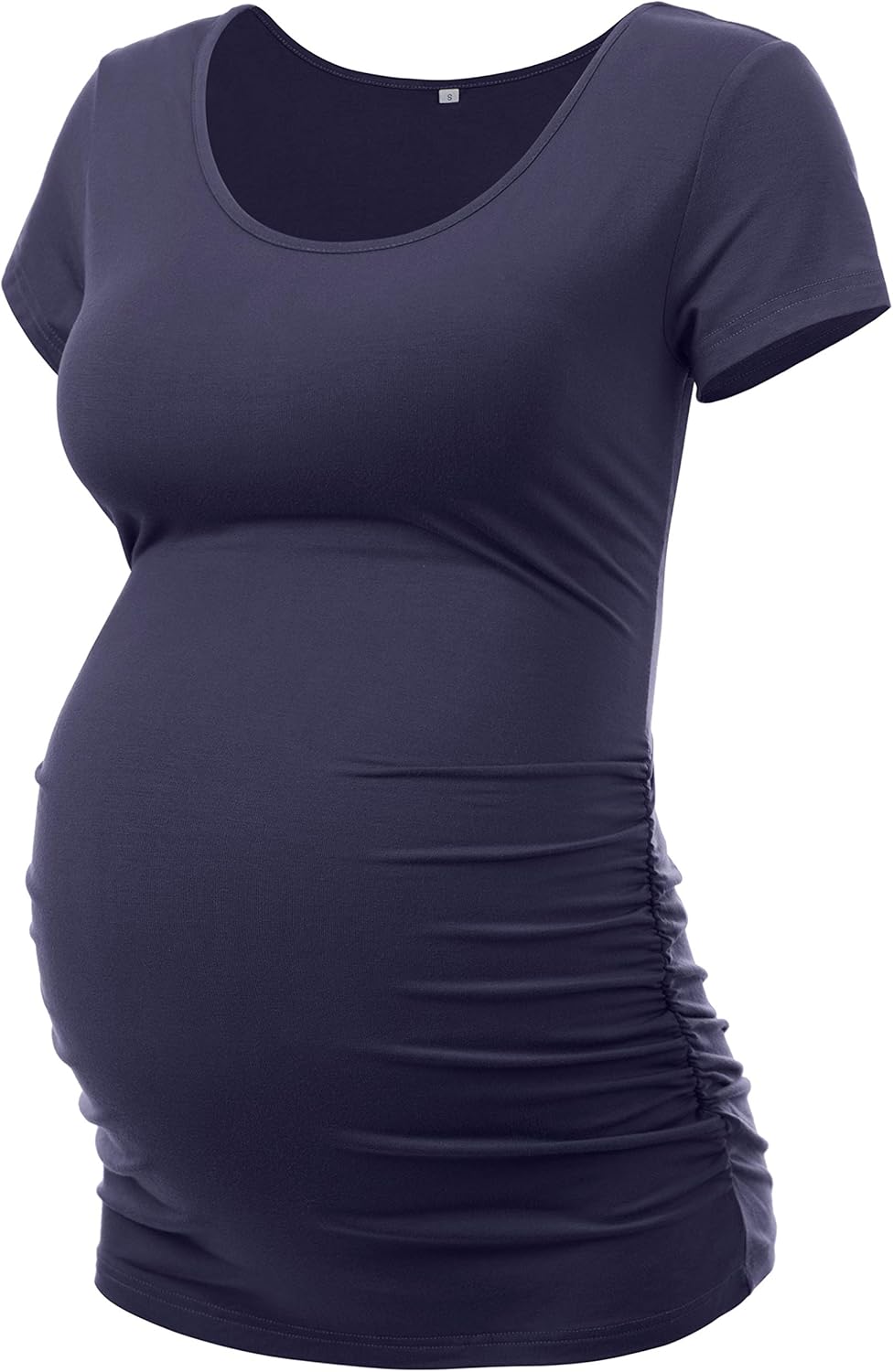 Peauty Maternity Shirts Maternity Clothes Side Ruched Maternity Tops for Women Pregnancy Shirts