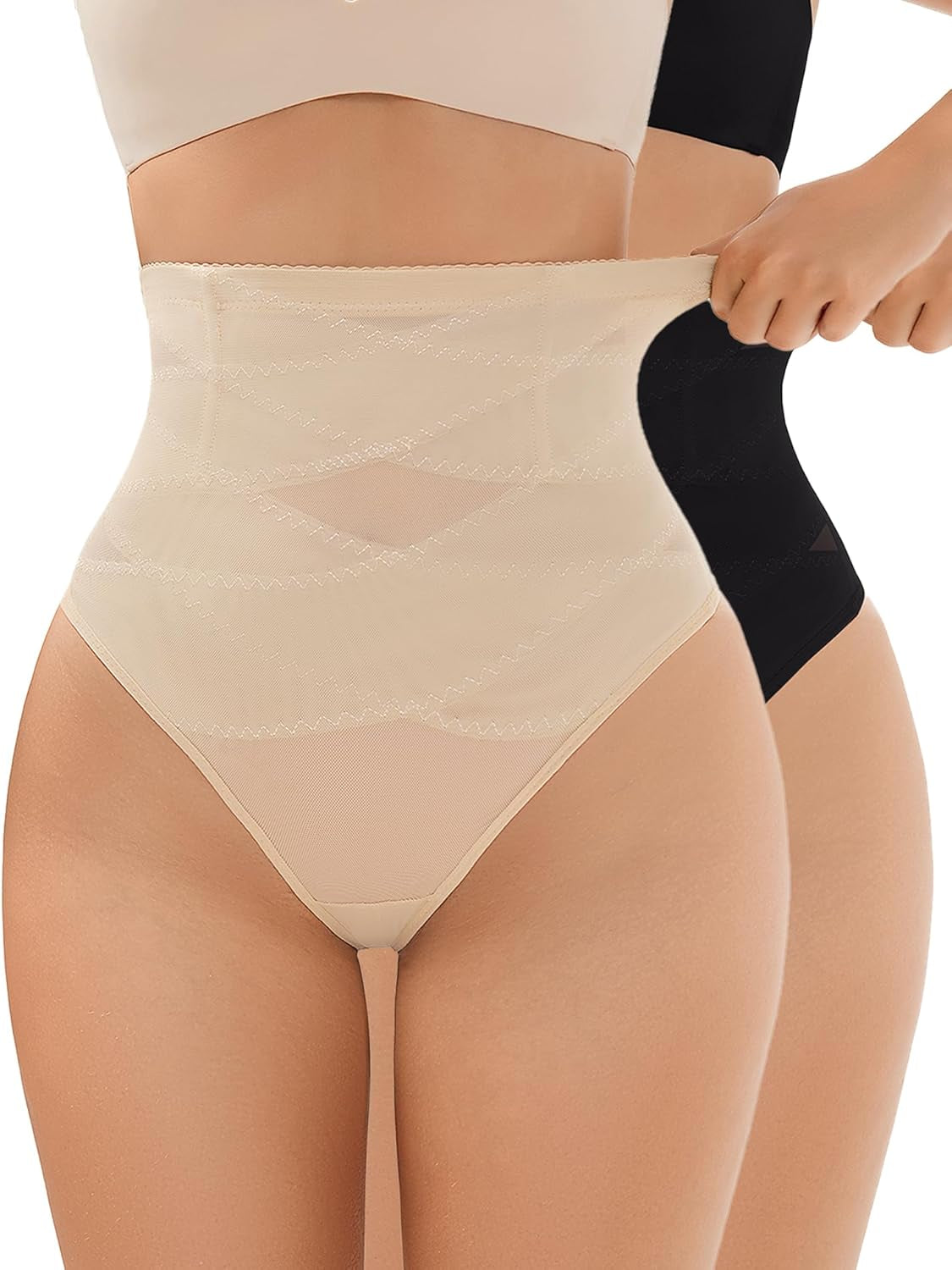 Shapewear control panties packaging and product collection