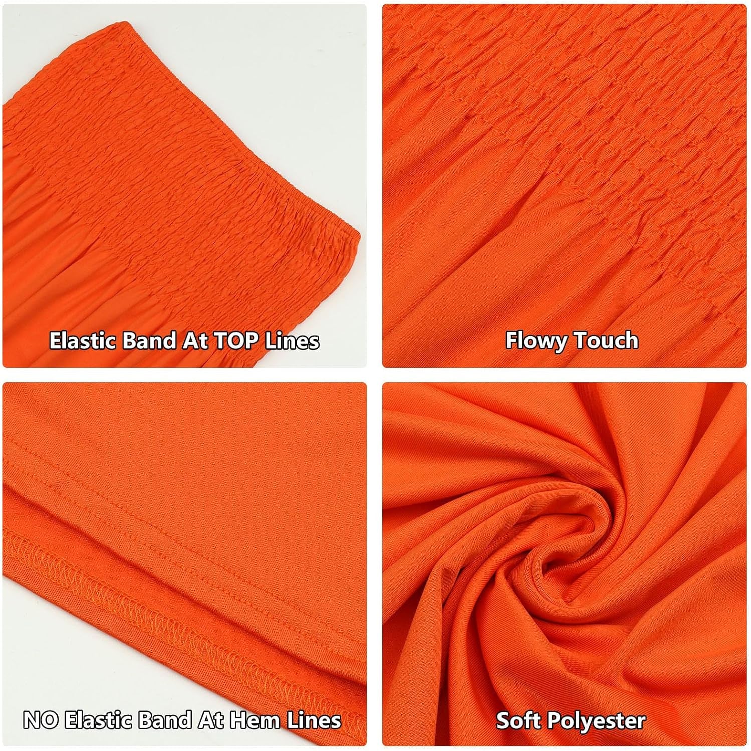 Comeon Women'S plus Size Tube Tops Strapless Blouse Pleated Sleeveless Stretchy Sleeveless Flare Hem Tube