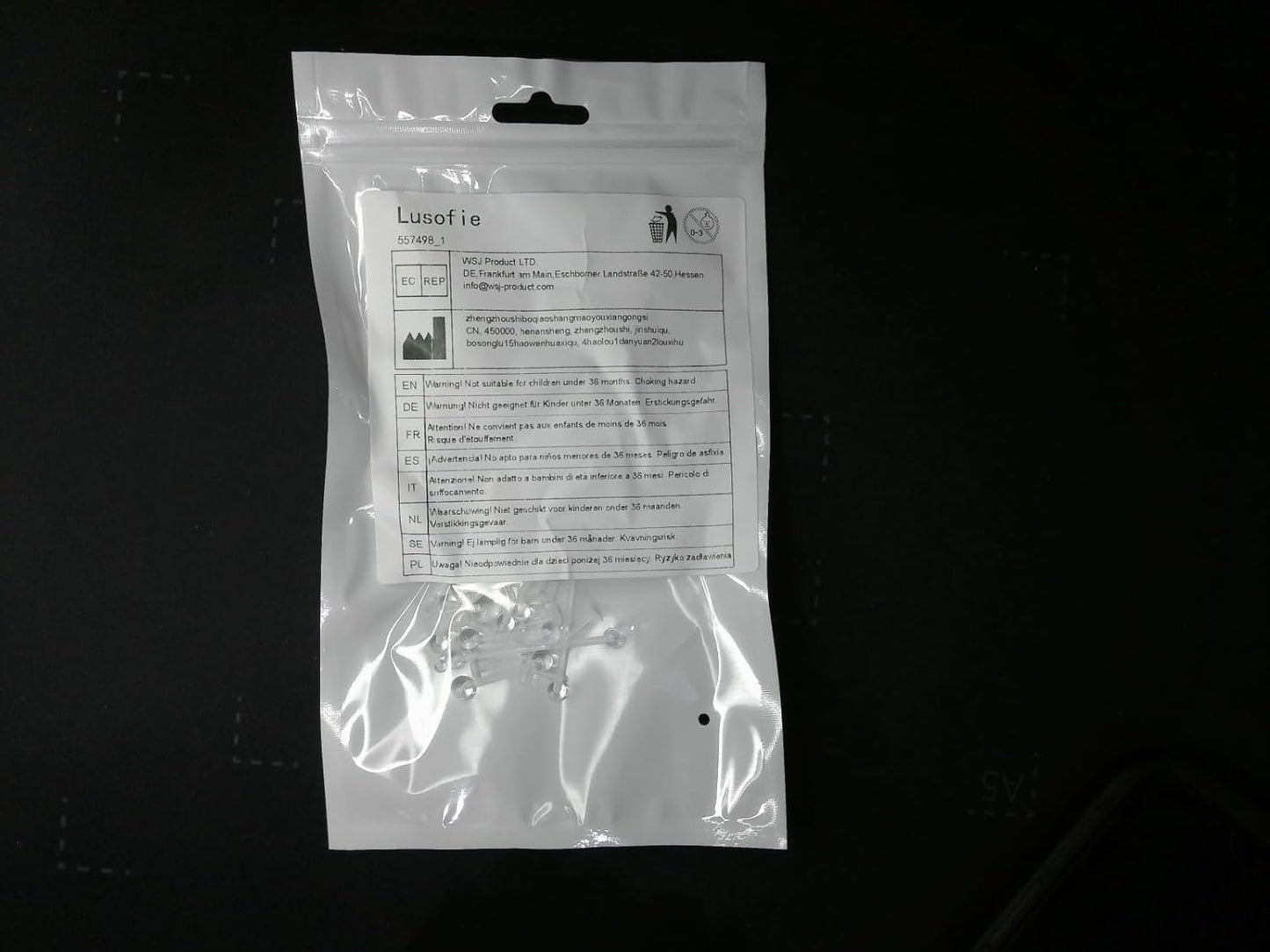 Lusofie 43Pcs Clear Piercing Retainer Set Acrylic Septum Ring Nose Studs Rings Cartilage Navel Tongue Barbells Lip Eyebrow Tragus Earring Clear Piercing Jewelry for Work Surgery