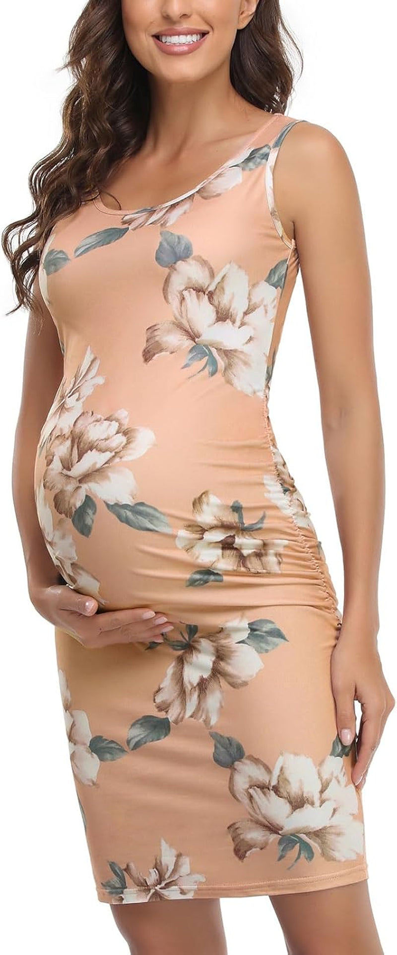 Bbhoping Women'S Maternity Sleeveless Dresses Maternity Tank Dress Mama Baby Shower Pregnancy Dress