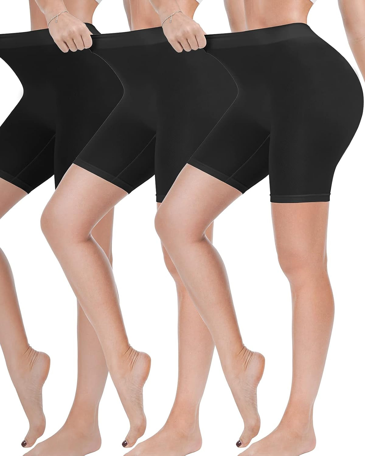 Women wearing soft slip shorts under dress everyday