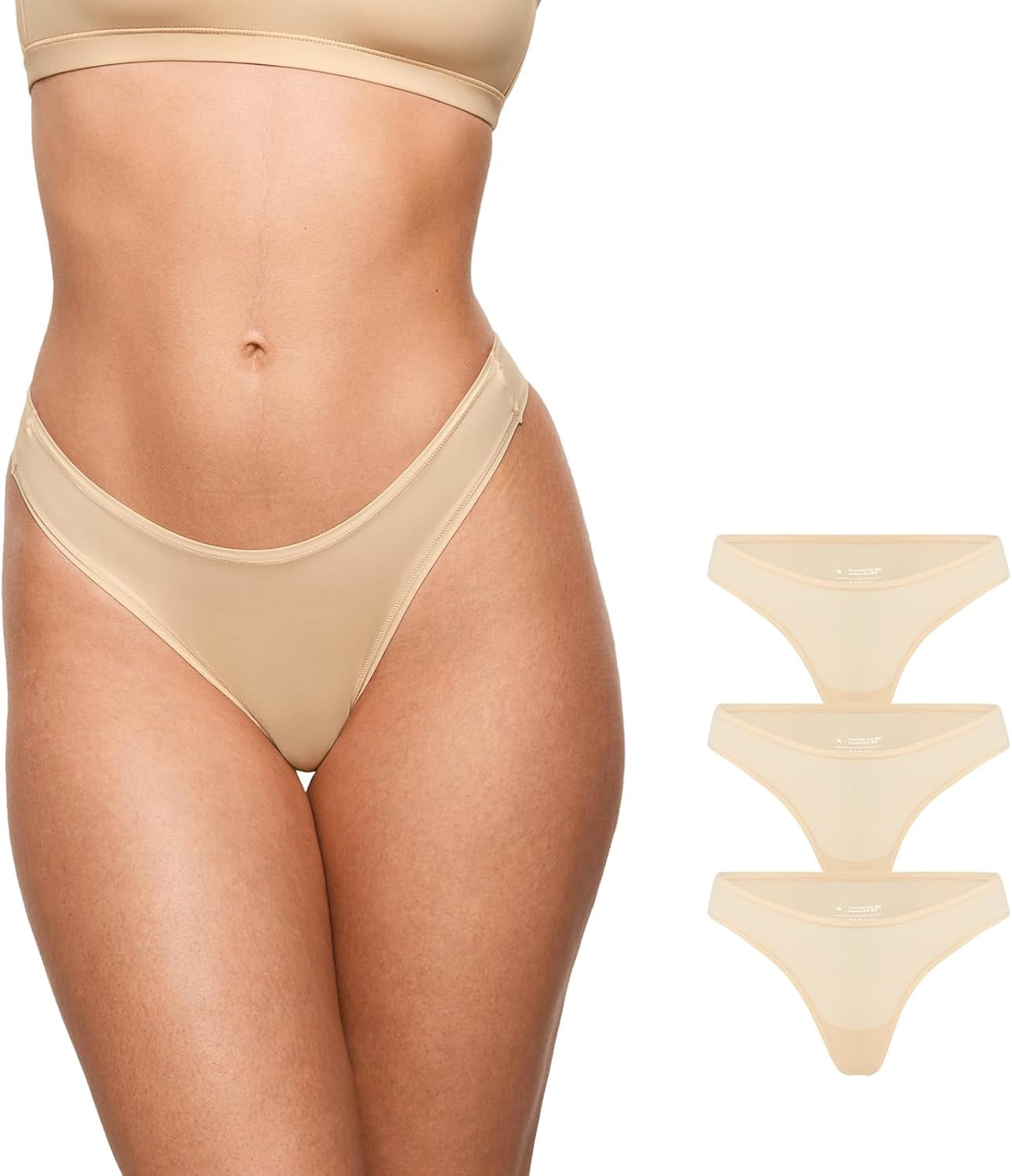 Soft V-Waisted Thong 3 Pack by INLYRIC
