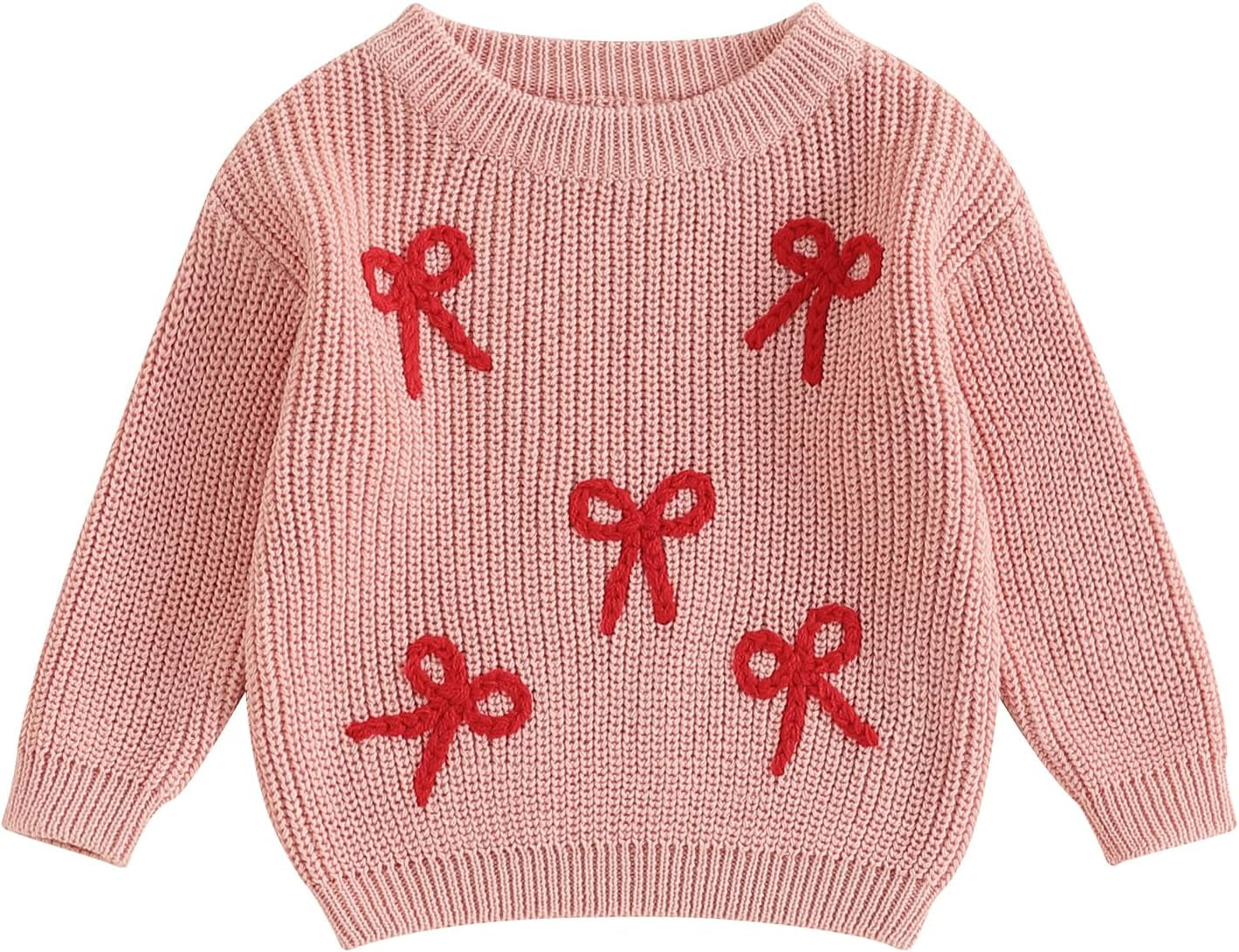 Baby Halloween Sweater Pumpkin Print Long Sleeve Crewneck Embroidery Knit Sweatshirt Toddler Fall Winter Pullover