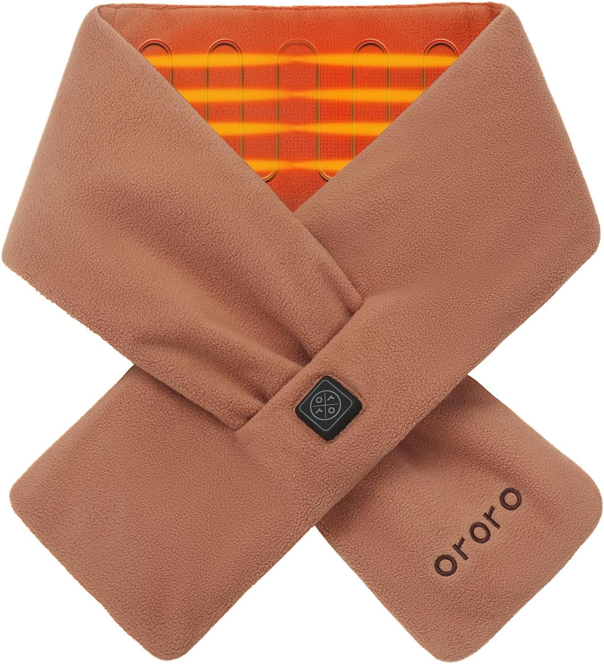 ORORO Heated Scarf, up to 12 Hours of Warmth, Heated Neck Warmer with Rechargeable Battery