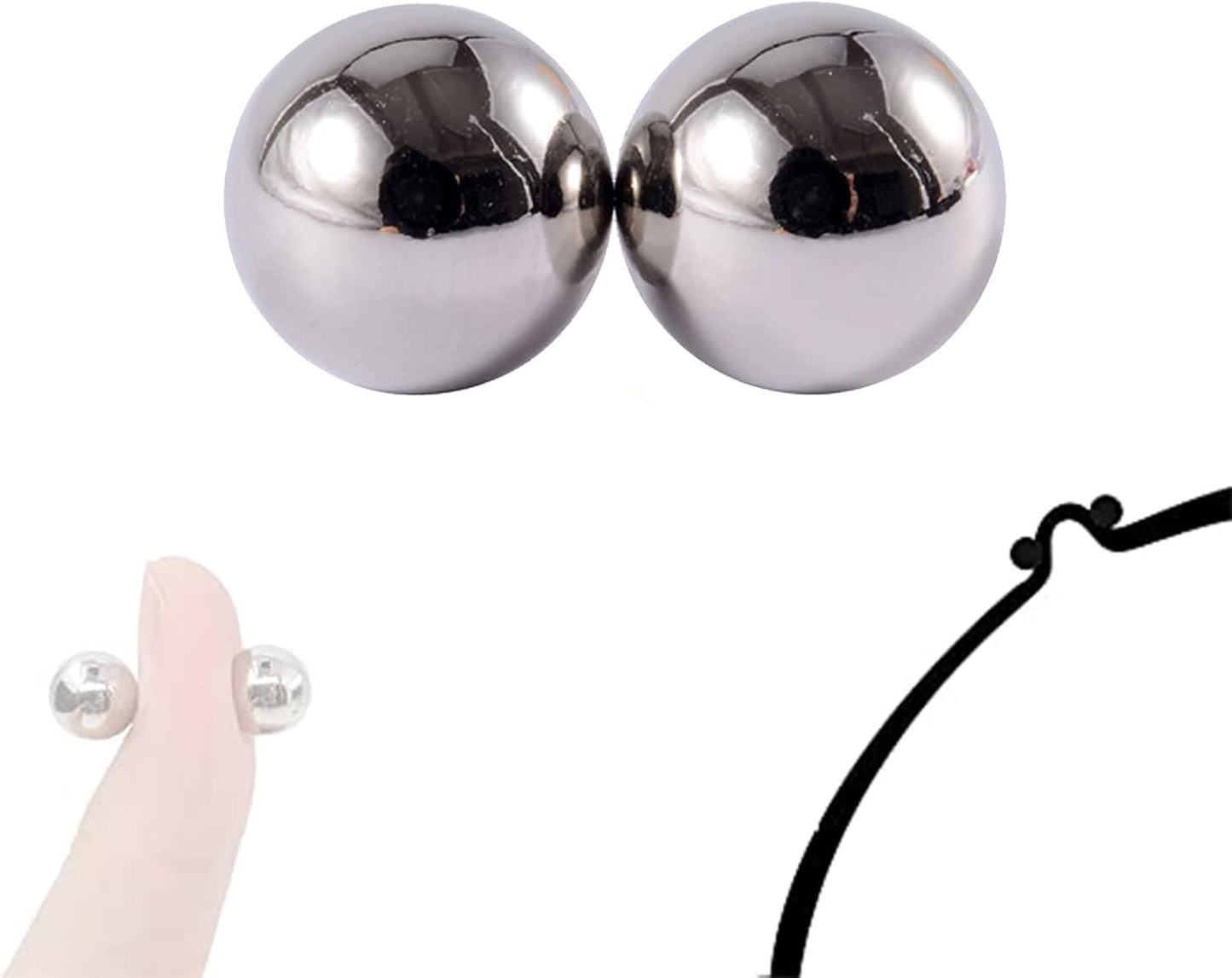 Magnetic Fake Piercing Jewelry – Non-Piercing Stainless Steel Body Jewelry for Ear, Nose, Lip, Nipple – for Adults Only – Not a Toy