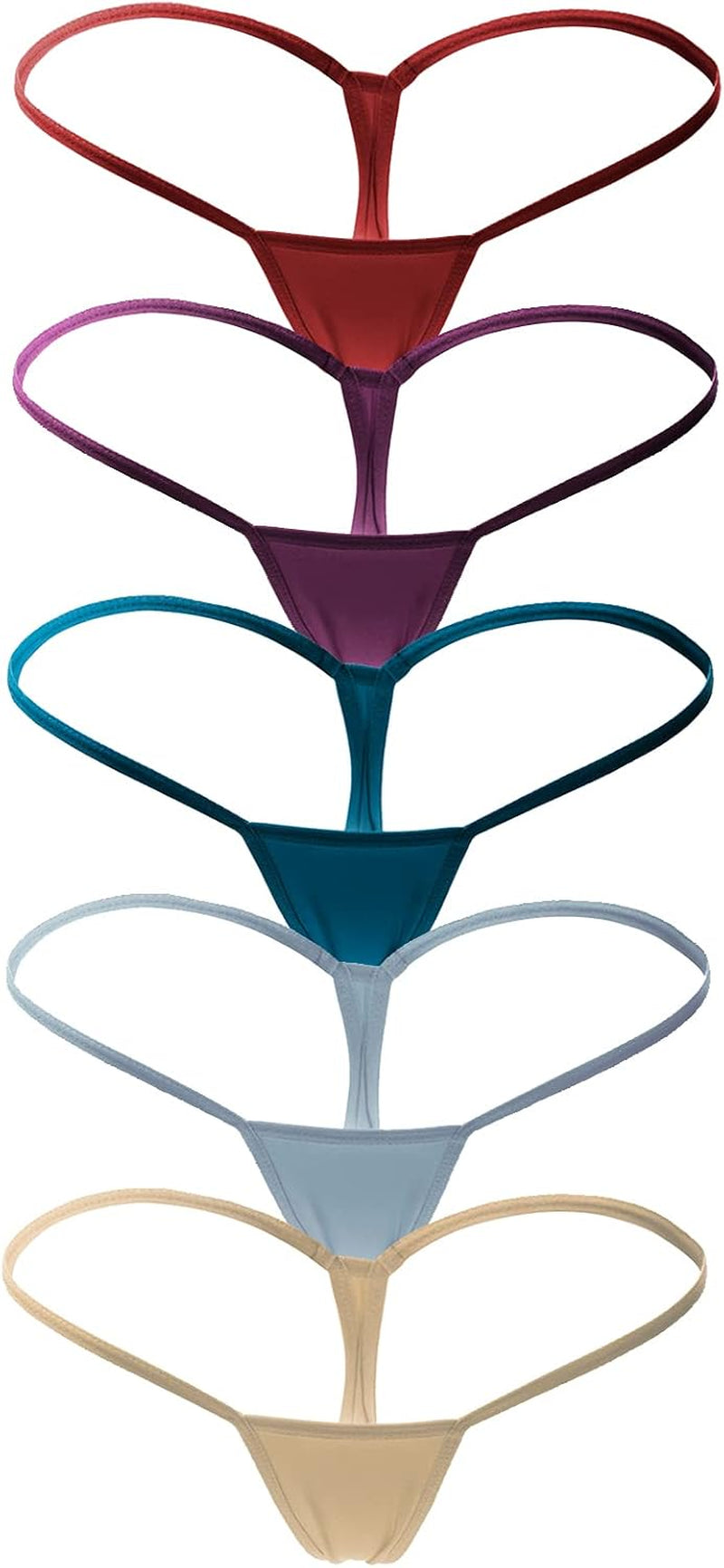 ETAOLINE Women'S Low Rise Micro Back G-String Tiny Thong Panty