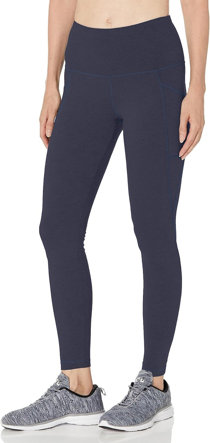 Woman in Jockey stretch cotton leggings during workout session