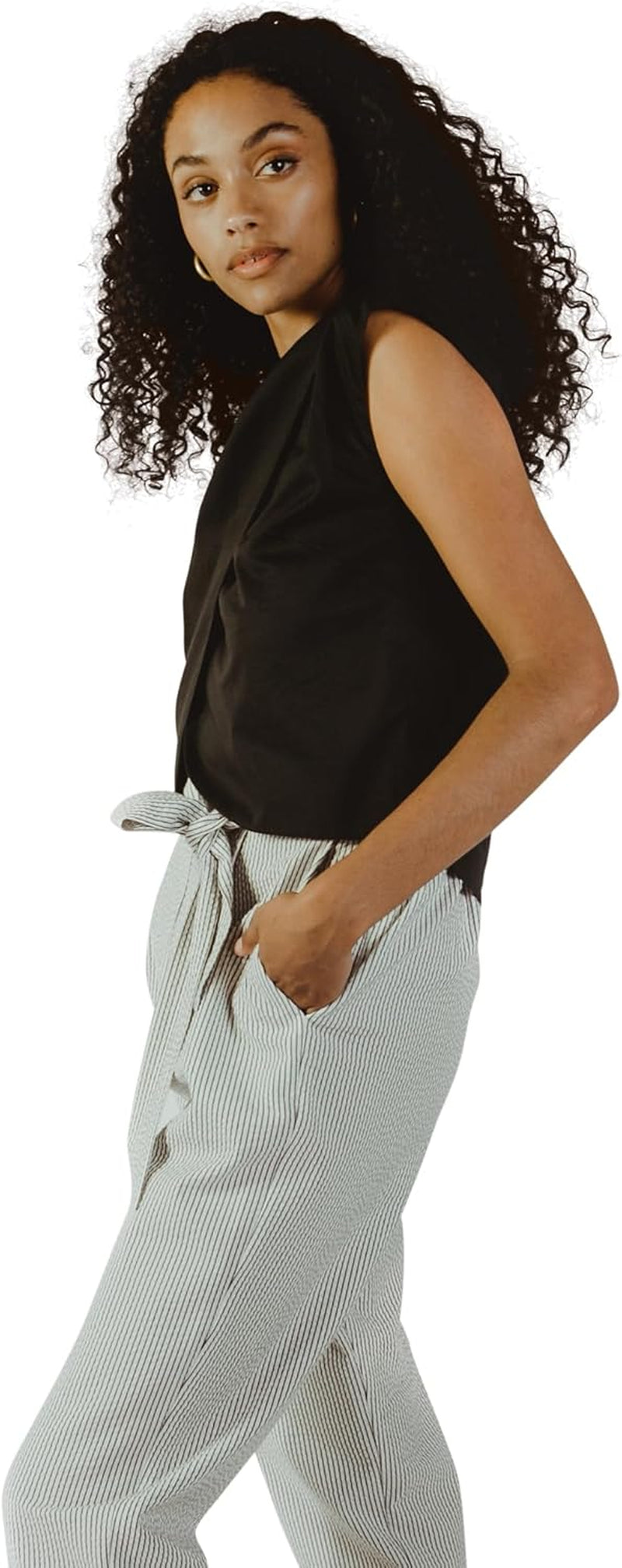 Nursing Blouse Crossover Top – Breastfeeding Tunic Top for Moms | Black or White