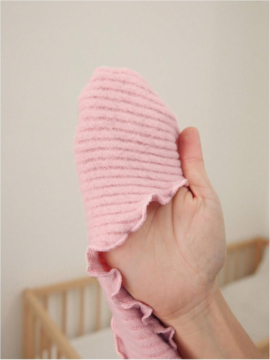 Makemechic Women'S Maternity Tops One Shoulder Ruched Asymmetrical Lettuce Trim Pregnancy Rib Knit Tee Shirt