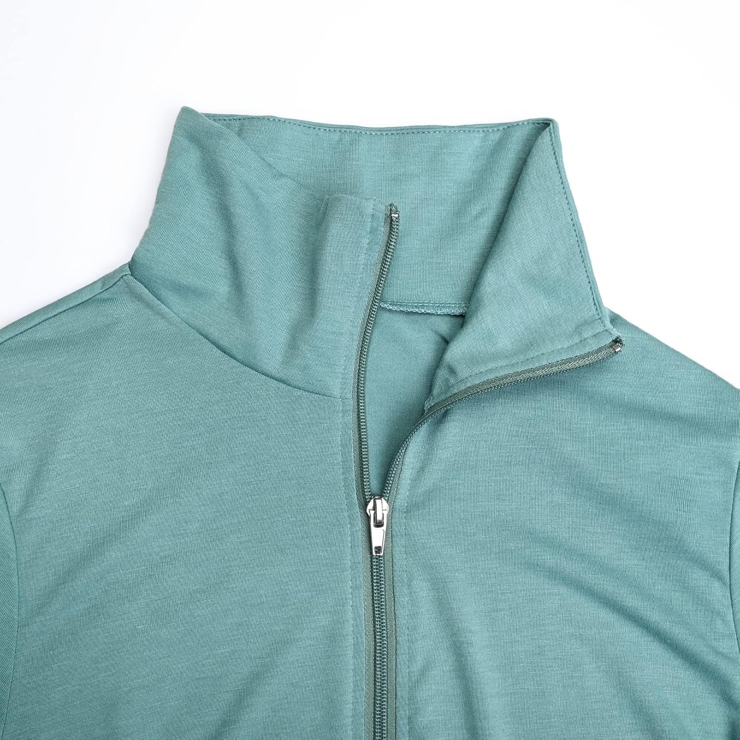 DEBELLY Maternity Shirt with Pocket Women'S Lapel Top Casual Pregnancy Long Sleeve Zipper Sweatshirt