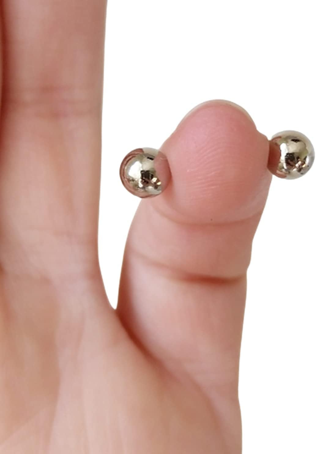 Fake Nipple Bar Magnetic Nipple Rings -Silver Non Piercing Fake Nipple Piercing Nipple Jewelry