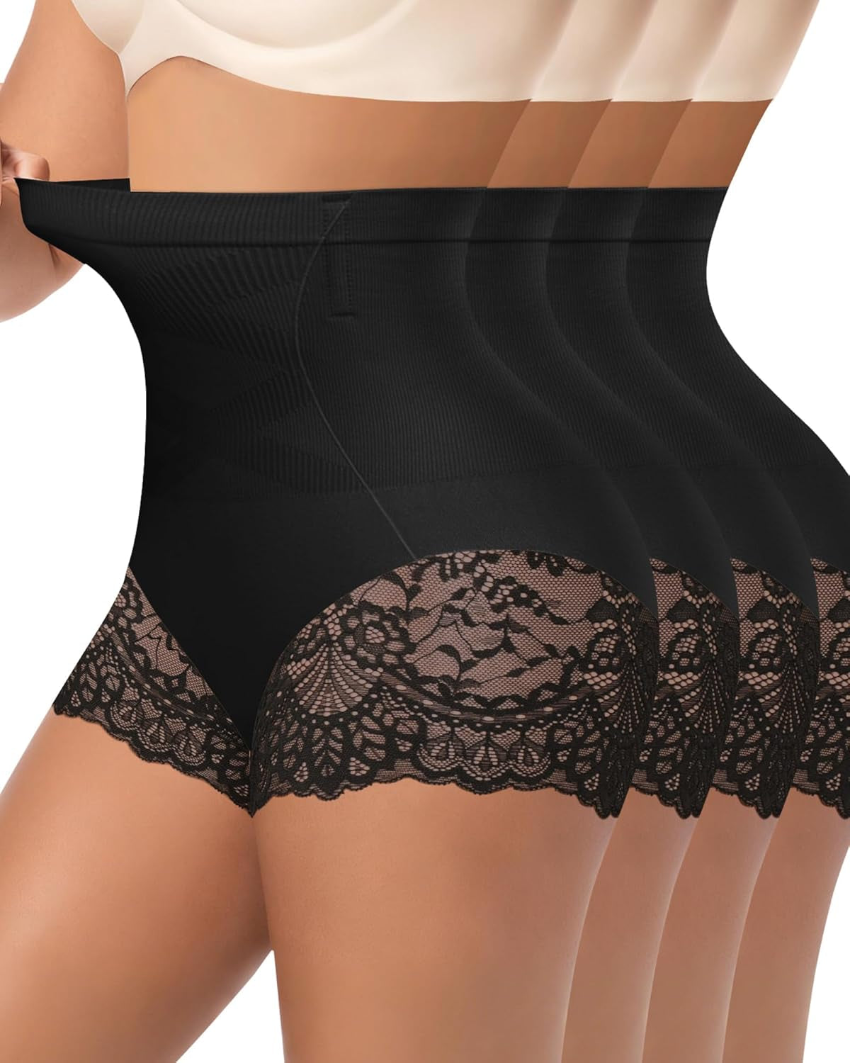 Womens high-waisted underwear sizing and fit information