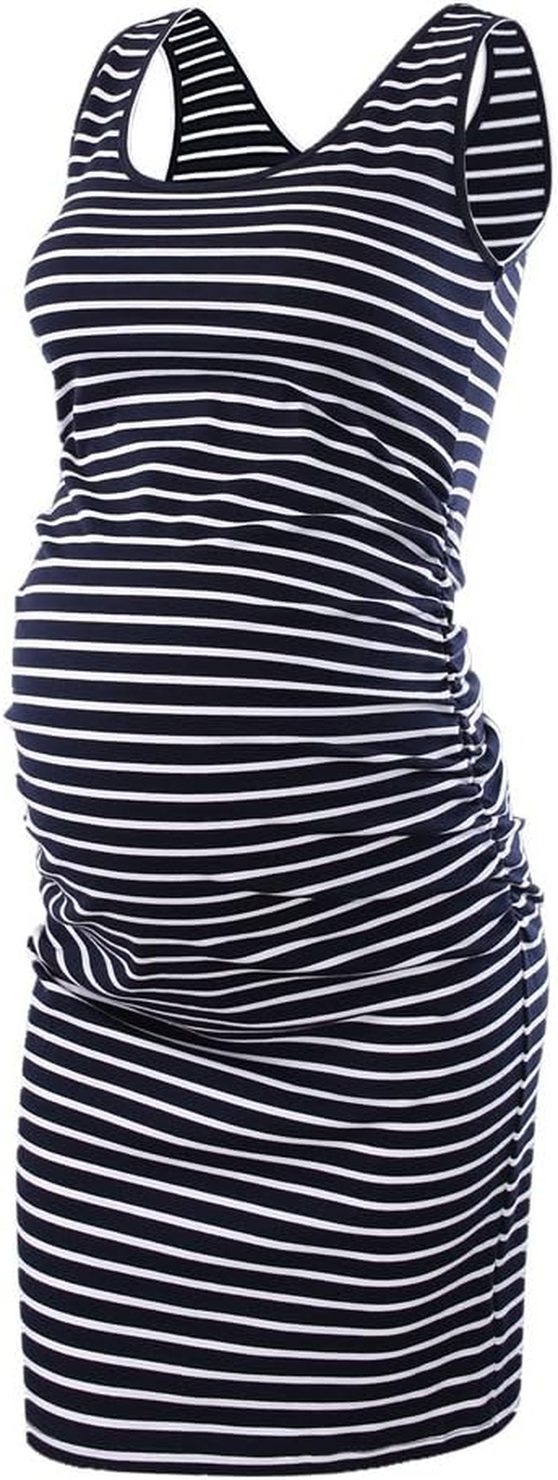 Bbhoping Women'S Maternity Sleeveless Dresses Maternity Tank Dress Mama Baby Shower Pregnancy Dress