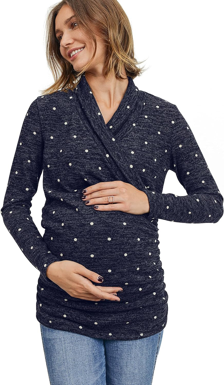 Women'S Long Sleeve Maternity Sweater Top