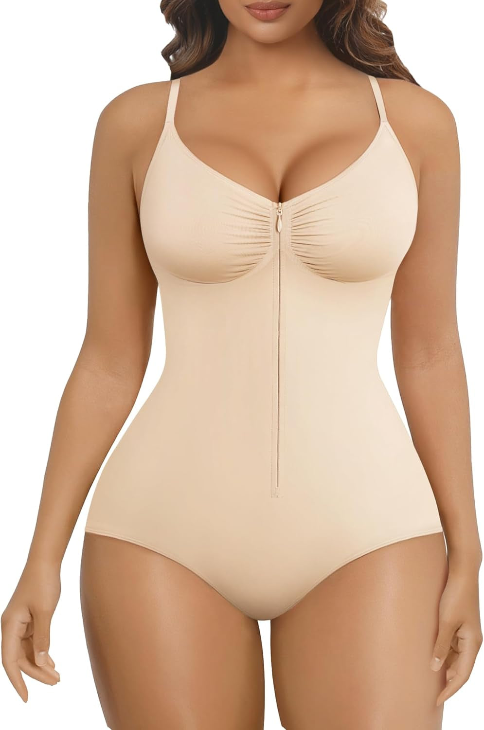 Shapewear bodysuit packaging and product unboxing