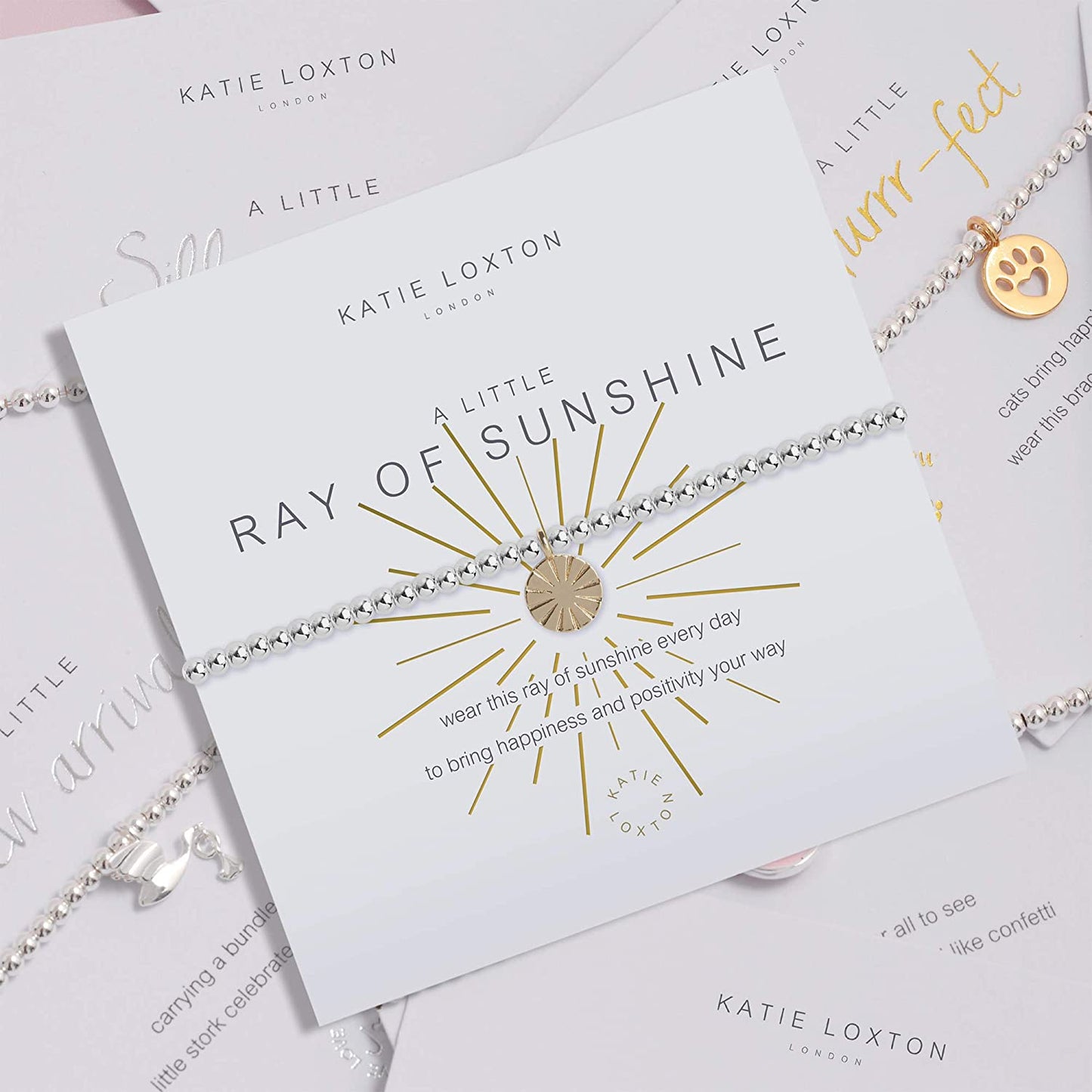 KATIE LOXTON a Little Summer Womens Stretch Adjustable Band Fashion Charm Bracelet Apparel & Accessories > Jewelry > Bracelets Katie Loxton