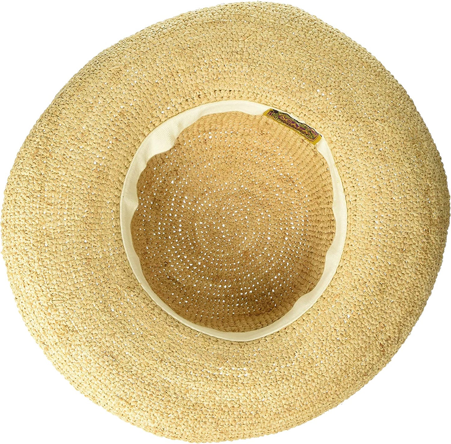 Scala Women'S Crocheted Packable Raffia Hat Apparel & Accessories > Clothing Accessories > Hats Scala