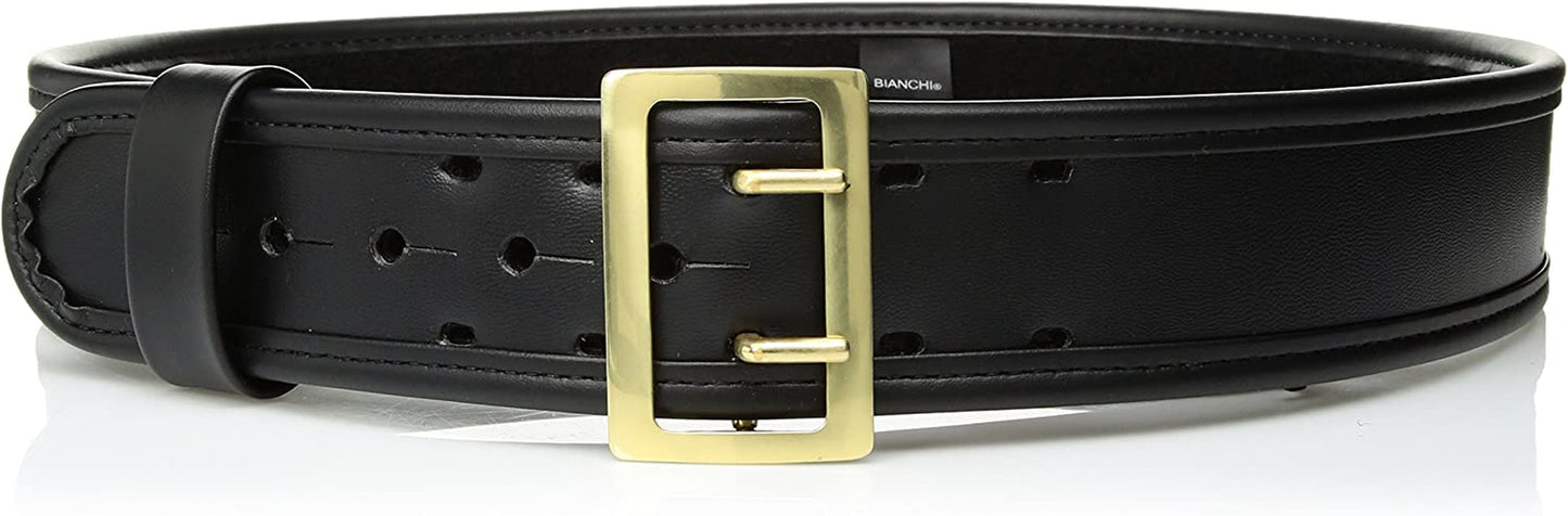 BIANCHI 7960 Sam Browne Duty Belt - 2.25" Apparel & Accessories > Clothing Accessories > Belt Buckles BIANCHI Plain - Brass Snap 38