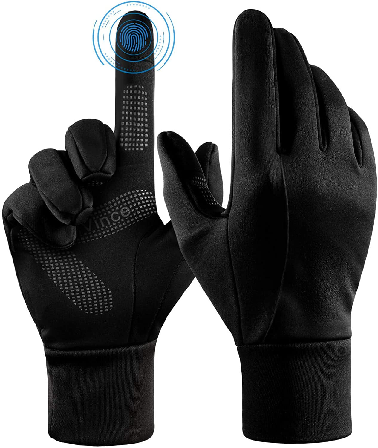 Winter Gloves Touch Screen Water Resistant Thermal for Running Cycling Driving Hiking Windproof Warm Gifts for Men and Women Apparel & Accessories > Clothing Accessories > Gloves & Mittens FanVince Medium (Men) -- Large (Women)