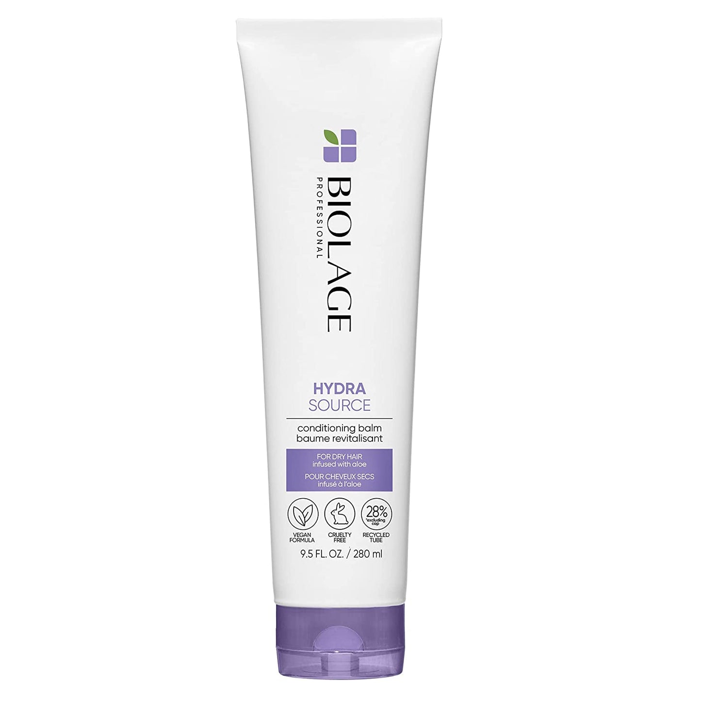 BIOLAGE Hydra Source Conditioning Balm | Hydrates, Nourishes & Restores Shine | for Dry Hair | Sulfate, Paraben & Silicone-Free | Vegan Health & Beauty > Personal Care > Hair Care BIOLAGE 9.5 Fl Oz (Pack of 1)