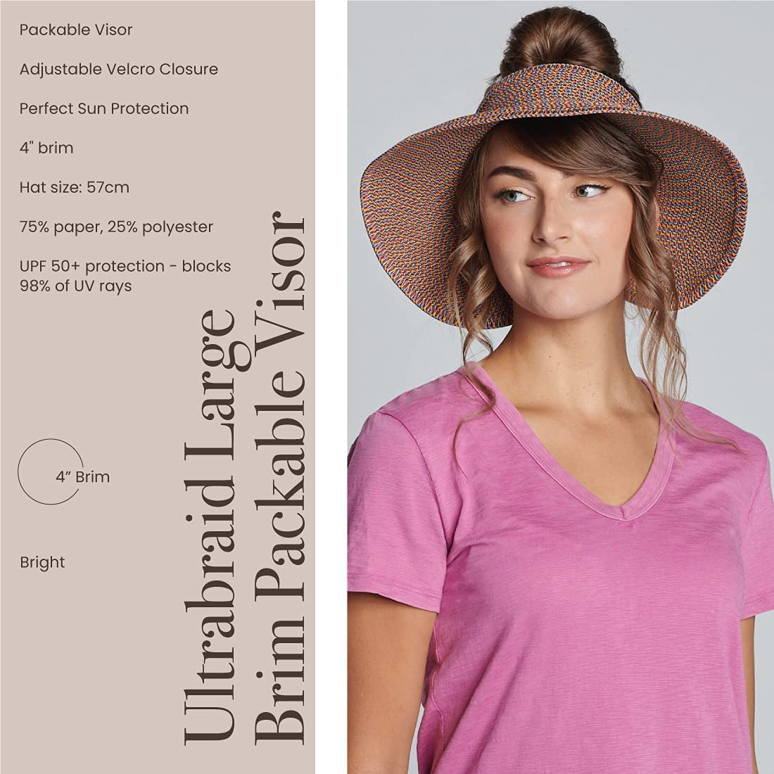 San Diego Hat Co. Women'S Visor Apparel & Accessories > Clothing Accessories > Hats San Diego Hat Co.